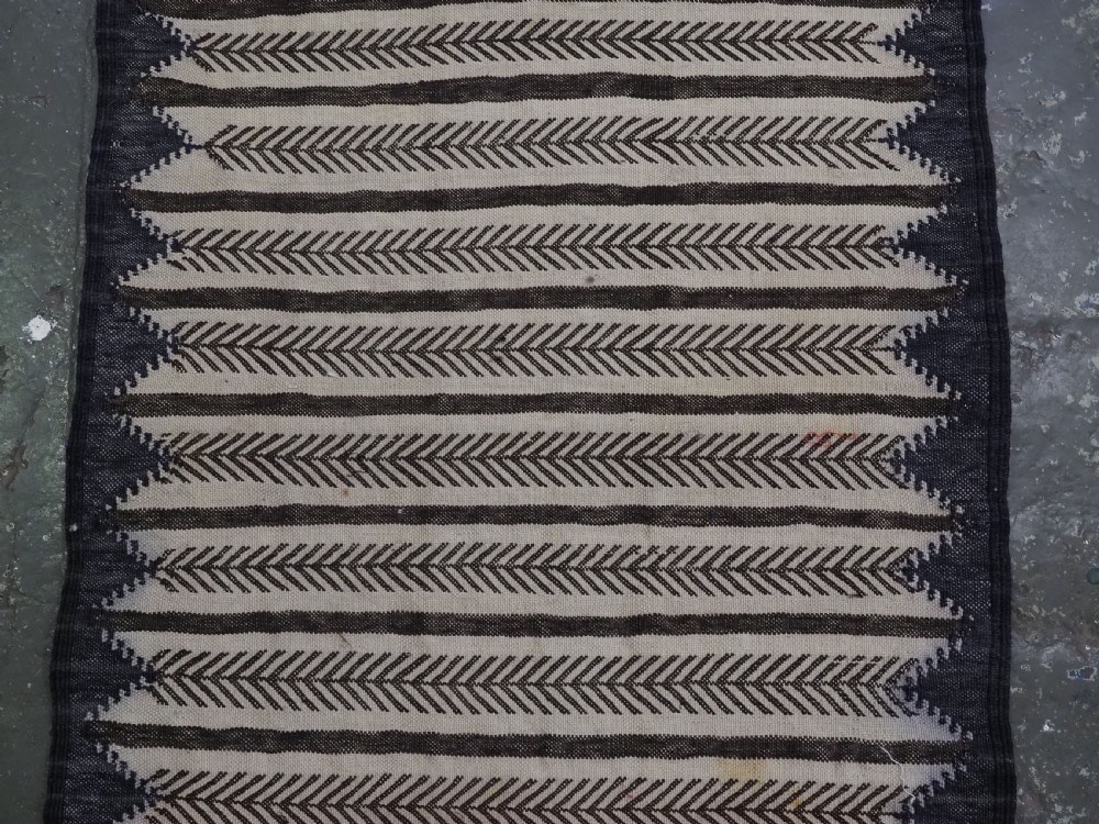 ANTIQUE AFGHAN BALUCH SOFREH EATING CLOTH, DECORATED FLAT WEAVE, CIRCA 1920. View IV