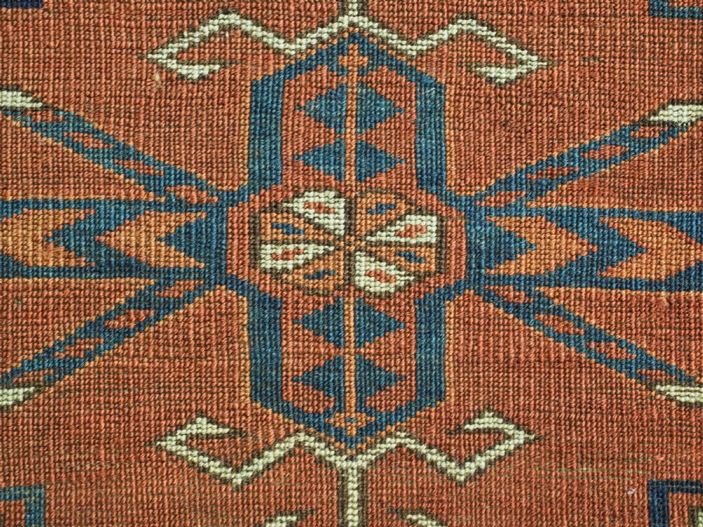 ANTIQUE TEKKE TURKMEN 6 GUL TORBA, OUTSTAND EXAMPLE OF TYPE, EARLY 19TH CENTURY. View XVI
