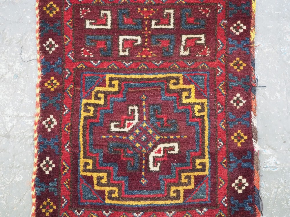 ANTIQUE UZBEK 'NAPRAMACH' STORAGE BAG FACE, OUTSTANDING ORIGINAL CONDITION, CIRCA 1900. View IV