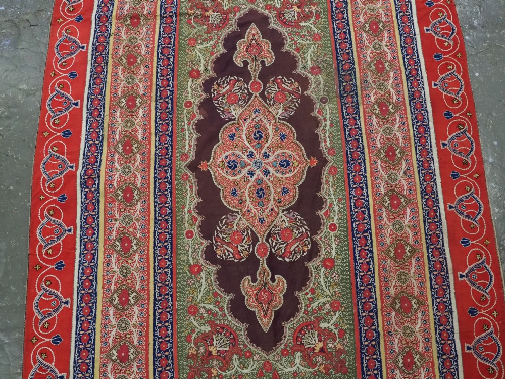 ANTIQUE PERSIAN RASHT EMBROIDERY, SILK & FELT APPLIQUE WORK, CIRCA 1880. View IV