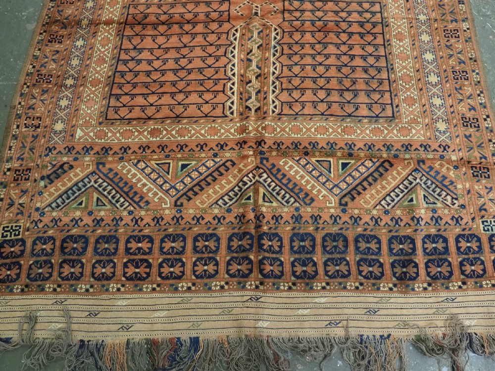 ANTIQUE AFGHAN OR RUSSIAN ERSARI TURKMEN ENSI DOOR HANGING, CIRCA 1920. View IV