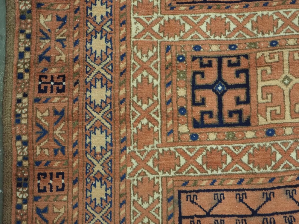 ANTIQUE AFGHAN OR RUSSIAN ERSARI TURKMEN ENSI DOOR HANGING, CIRCA 1920. View VII