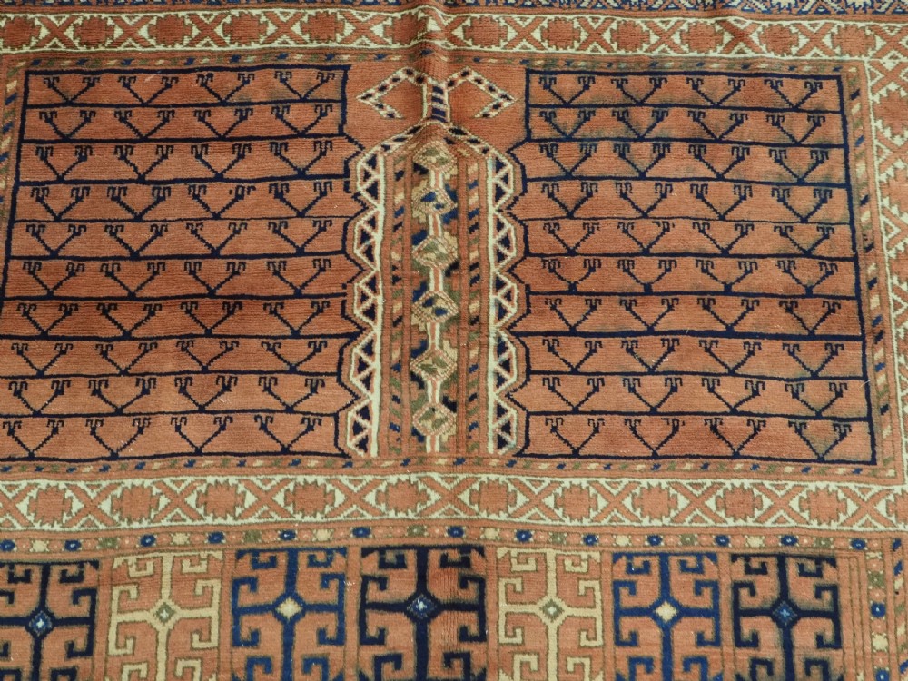 ANTIQUE AFGHAN OR RUSSIAN ERSARI TURKMEN ENSI DOOR HANGING, CIRCA 1920. View VIII