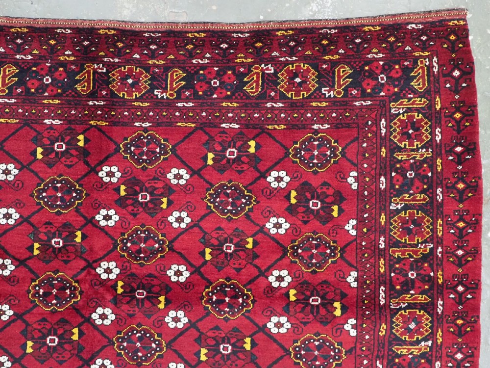 ANTIQUE BESHIR TURKMEN CHUVAL FACE WITH 'MINA KHANI' DESIGN, (1 OF A PAIR), VERY LARGE SIZE, CIRCA 1900/20. View IX