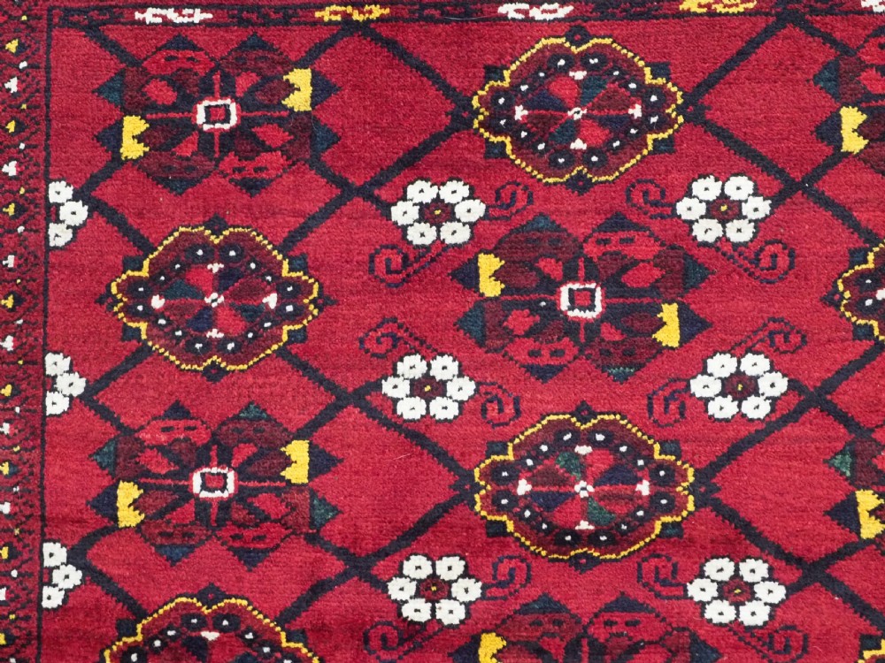 ANTIQUE BESHIR TURKMEN CHUVAL FACE WITH 'MINA KHANI' DESIGN, (1 OF A PAIR), VERY LARGE SIZE, CIRCA 1900/20. View XI