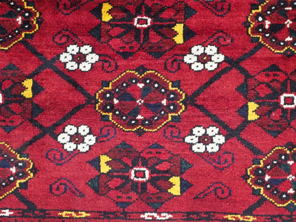 ANTIQUE BESHIR TURKMEN CHUVAL FACE WITH 'MINA KHANI' DESIGN, (1 OF A PAIR), VERY LARGE SIZE, CIRCA 1900/20. View XII