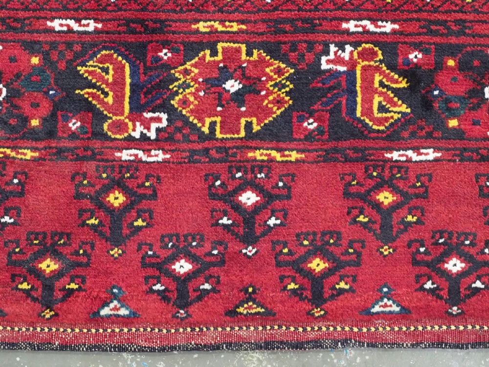 ANTIQUE BESHIR TURKMEN CHUVAL FACE WITH 'MINA KHANI' DESIGN, (1 OF A PAIR), VERY LARGE SIZE, CIRCA 1900/20. View XIV