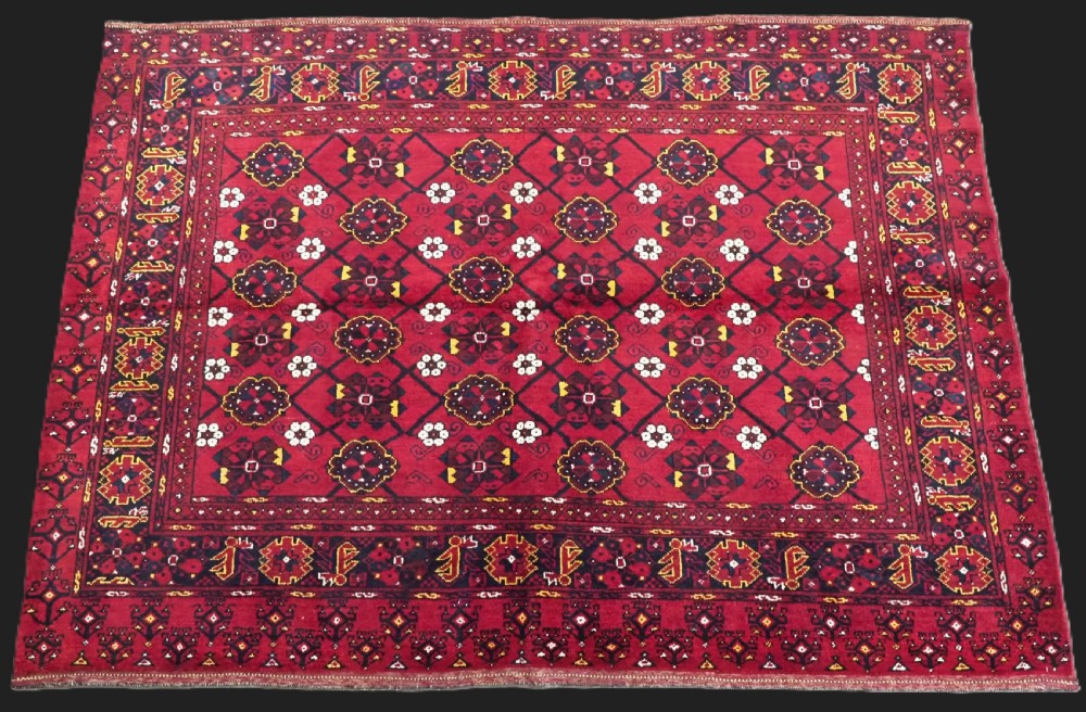 ANTIQUE BESHIR TURKMEN CHUVAL FACE WITH 'MINA KHANI' DESIGN, (1 OF A PAIR), CIRCA 1900/20.