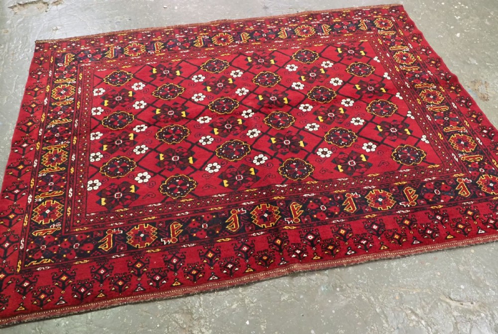 ANTIQUE BESHIR TURKMEN CHUVAL FACE WITH 'MINA KHANI' DESIGN, (1 OF A PAIR), CIRCA 1900/20. View II