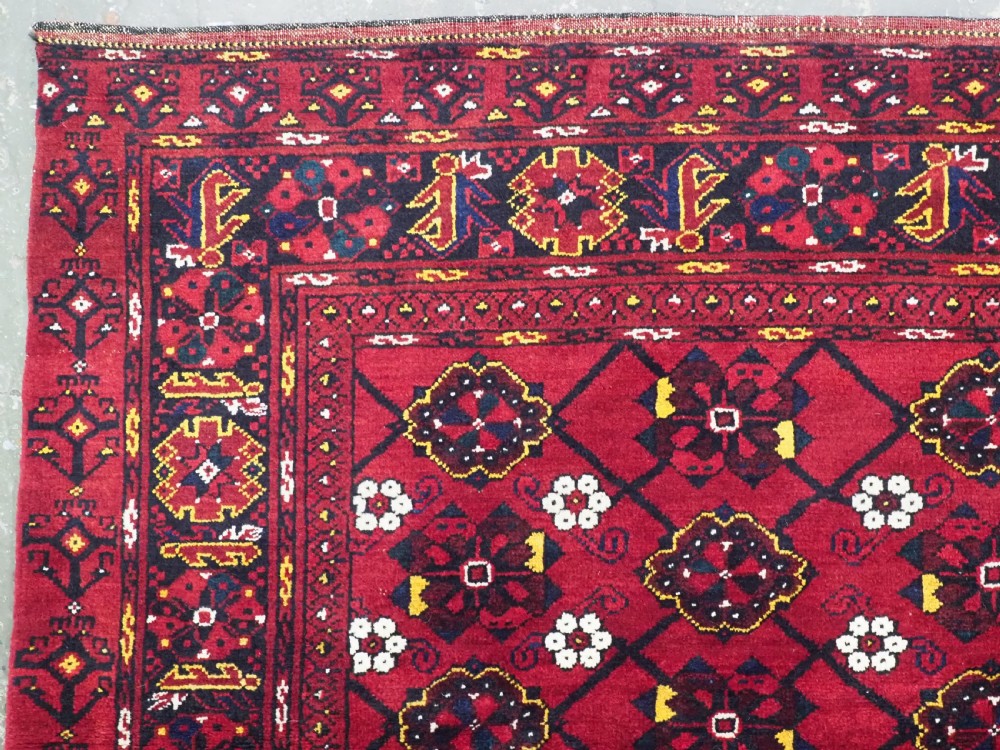 ANTIQUE BESHIR TURKMEN CHUVAL FACE WITH 'MINA KHANI' DESIGN, (1 OF A PAIR), CIRCA 1900/20. View V