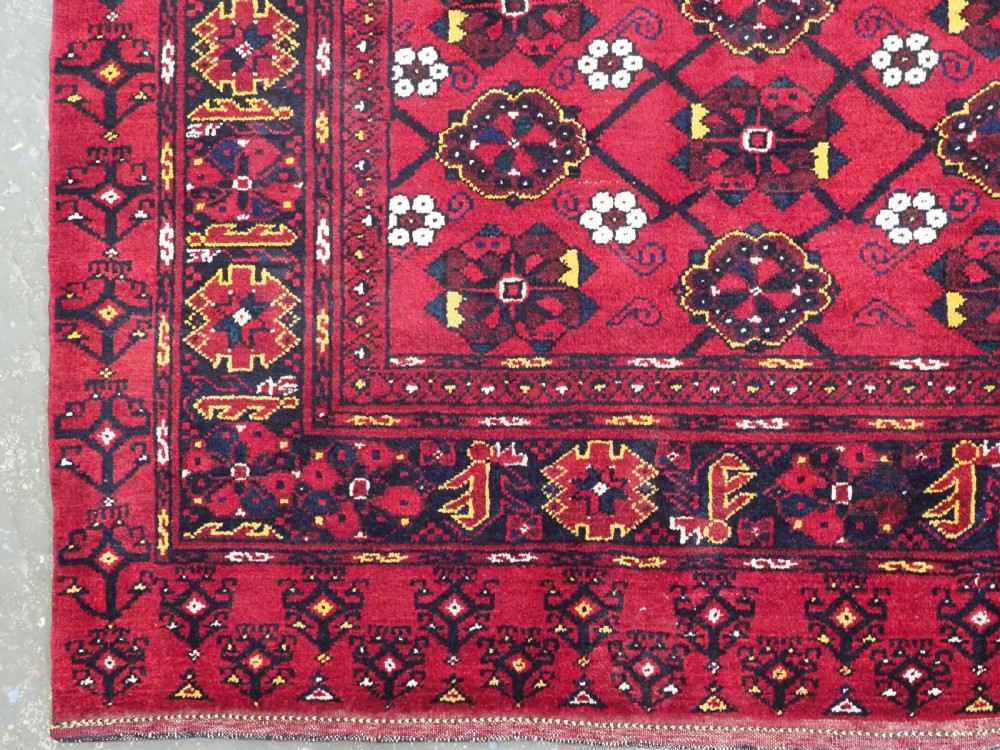 ANTIQUE BESHIR TURKMEN CHUVAL FACE WITH 'MINA KHANI' DESIGN, (1 OF A PAIR), CIRCA 1900/20. View VI