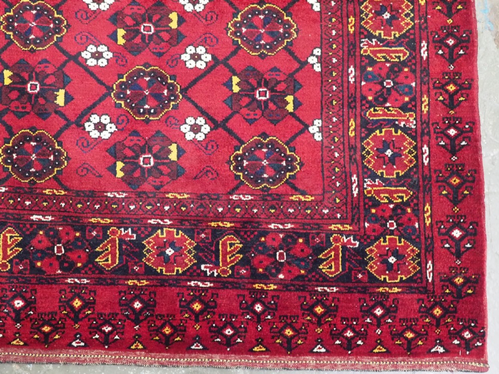 ANTIQUE BESHIR TURKMEN CHUVAL FACE WITH 'MINA KHANI' DESIGN, (1 OF A PAIR), CIRCA 1900/20. View VIII
