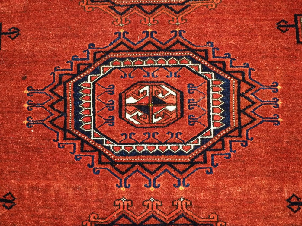 ANTIQUE ERSARI TURKMEN CHUVAL FACE OF UNUSUAL DESIGN & LARGE SIZE, LATE 19TH CENTURY. View VII