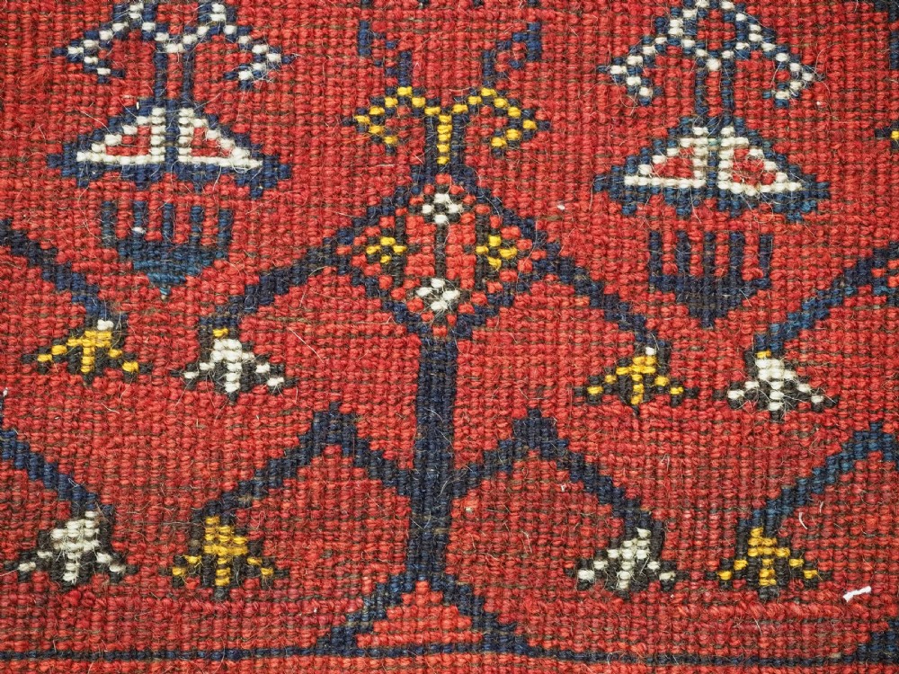 ANTIQUE ERSARI TURKMEN CHUVAL FACE OF UNUSUAL DESIGN & LARGE SIZE, LATE 19TH CENTURY. View XIV