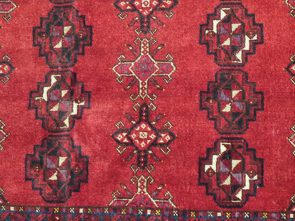 ANTIQUE AFGHAN ERSARI TURKMEN CHUVAL WITH SILK HIGHLIGHTS, COMPLETE WITH BACK, CIRCA 1900. View VII