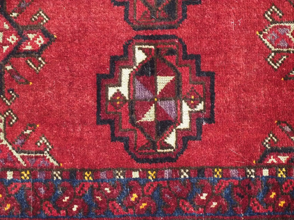 ANTIQUE AFGHAN ERSARI TURKMEN CHUVAL WITH SILK HIGHLIGHTS, COMPLETE WITH BACK, CIRCA 1900. View VIII