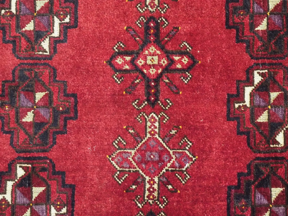ANTIQUE AFGHAN ERSARI TURKMEN CHUVAL WITH SILK HIGHLIGHTS, COMPLETE WITH BACK, CIRCA 1900. View IX