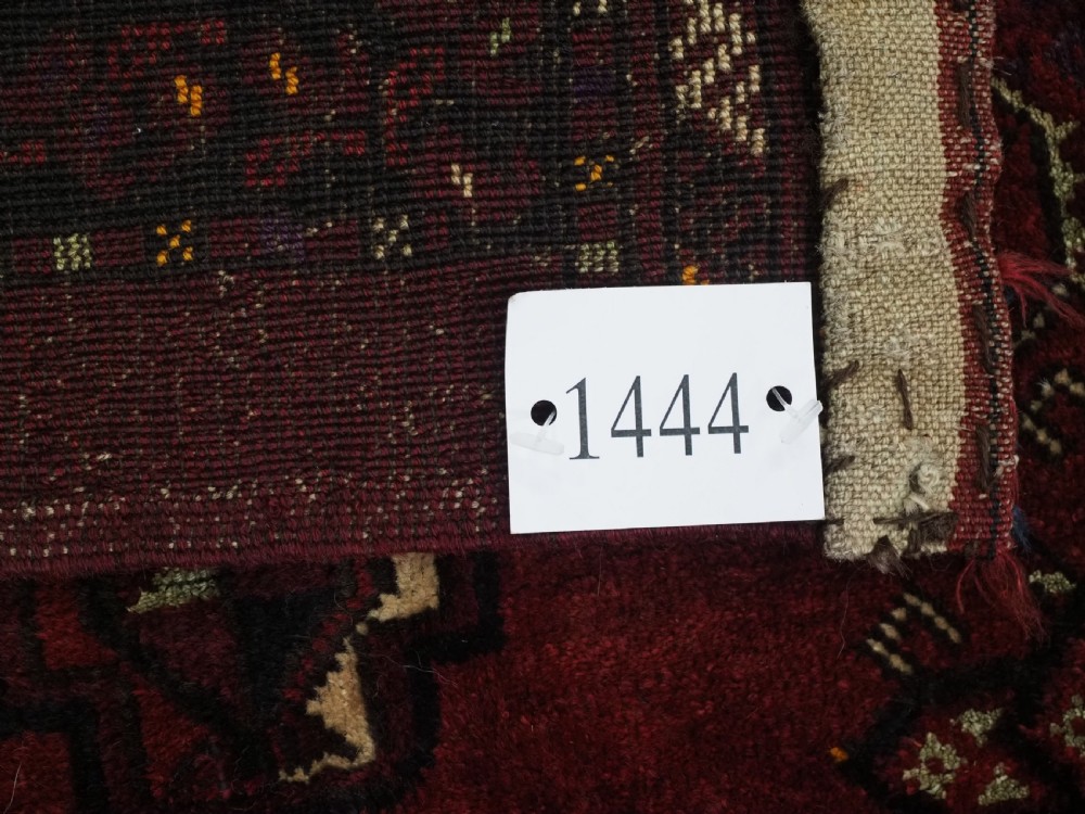ANTIQUE AFGHAN ERSARI TURKMEN CHUVAL WITH SILK HIGHLIGHTS, COMPLETE WITH BACK, CIRCA 1900. View XIII