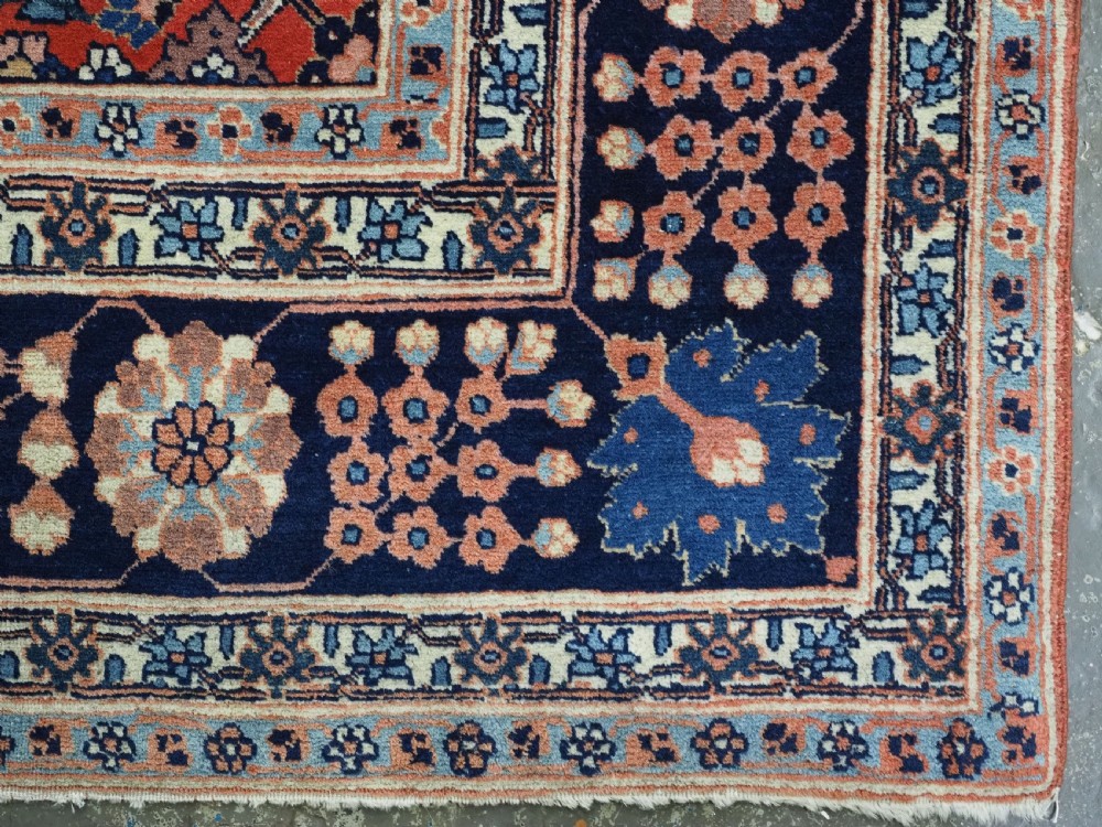 ANTIQUE TABRIZ RUG WITH SAFAVID VASE CARPET DESIGN, SUPERB COLOURS, CIRCA 1900. View XV
