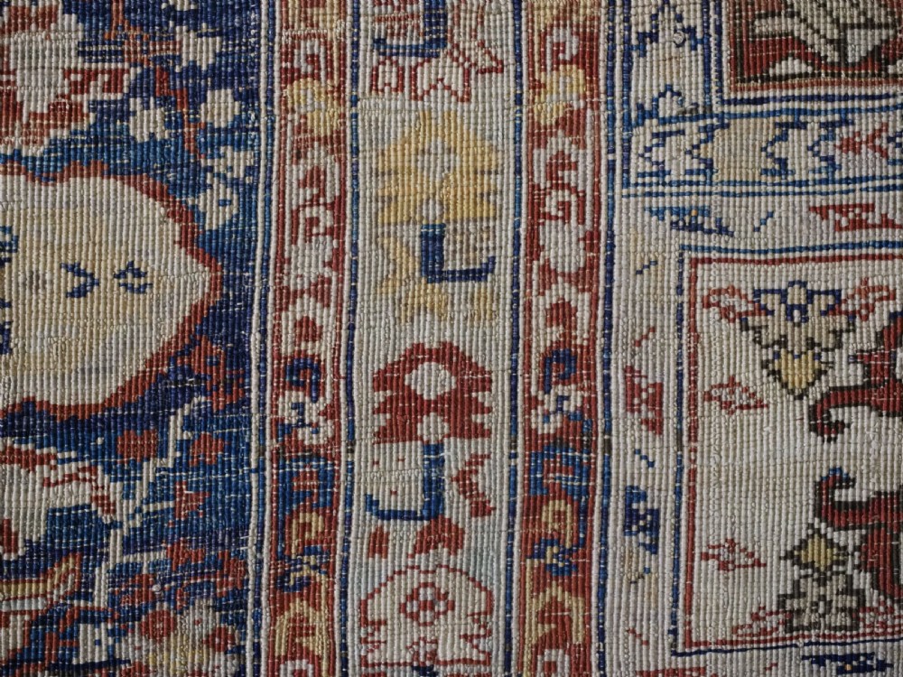 ANTIQUE PERSIAN SILK TABRIZ PRAYER RUG WITH DOUBLE COLUMN DESIGN, CIRCA 1890. View XX