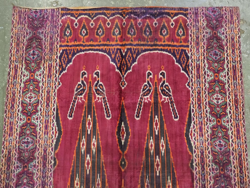 ANTIQUE PERSIAN YAZD VELVET IKAT TEXTILE, CIRCA 1900. View IV