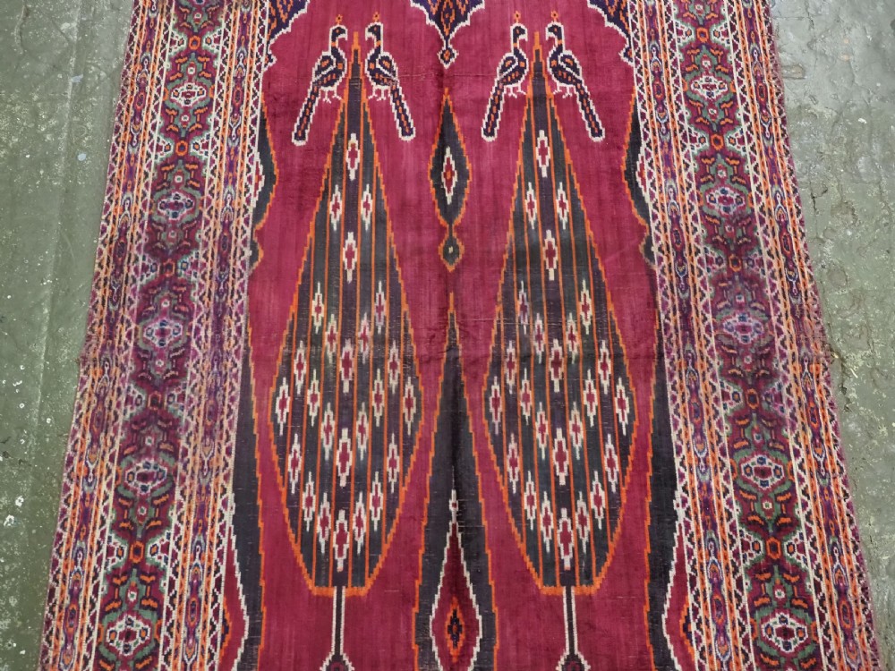 ANTIQUE PERSIAN YAZD VELVET IKAT TEXTILE, CIRCA 1900. View V