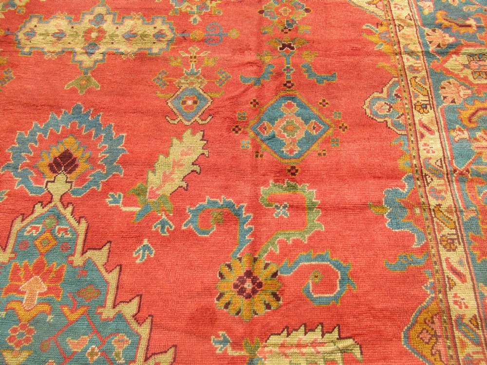 ANTIQUE TURKISH OUSHAK CARPET, LARGE SIZE AND OUTSTANDING CONDITION, CIRCA 1880. View VII