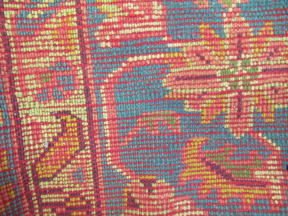 ANTIQUE TURKISH OUSHAK CARPET, LARGE SIZE AND OUTSTANDING CONDITION, CIRCA 1880. View XI