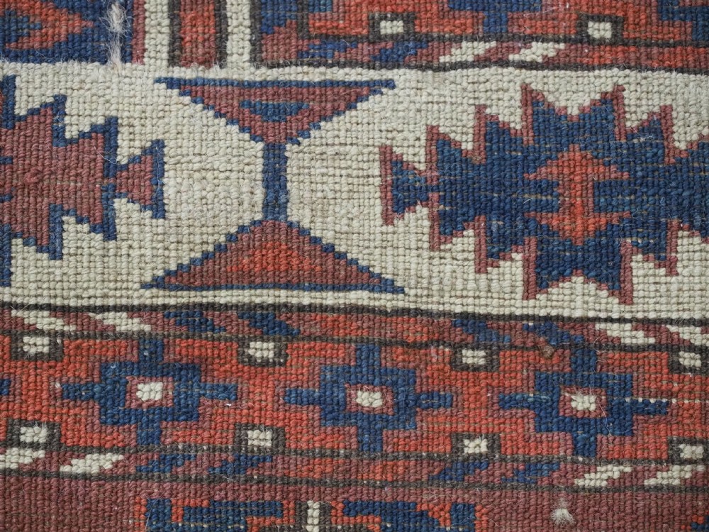 ANTIQUE KARADASAHLI YOMUT SMALL MAIN CARPET WITH C-CENTRED KEPSE GULS, EARLY 19TH CENTURY. View XVI