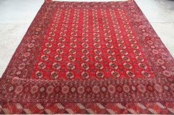 ANTIQUE TURKMEN CARPET OF RUSSIAN EXPORT QUALITY CIRCA 190020