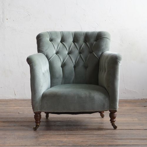 howard and sons tub armchair - CATEGORY: ANTIQUE CHAIRS - DATED 19TH CENTURY