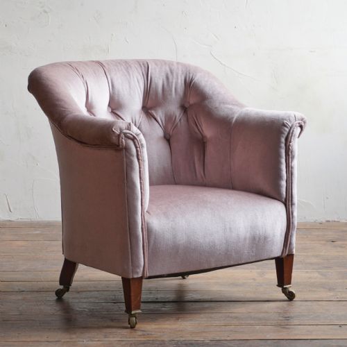 howard and sons tub chair - CATEGORY: ANTIQUE CHAIRS - DATED 19TH CENTURY