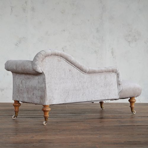 HOWARD STYLE CHAISE LONGUE 19TH CENTURY - ADDITIONAL PHOTO 4