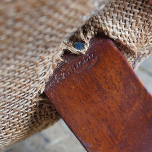 ANTIQUE SPOONBACK ARMCHAIR BY HOLLAND SONS MIDLATE 19TH CENTURY - ADDITIONAL PHOTO 9