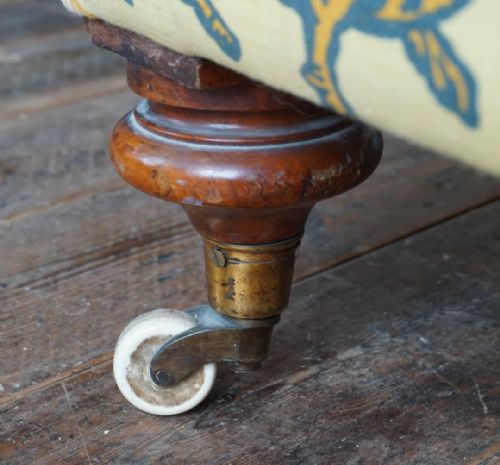 ANTIQUE CHAISE LONGUE IN THE STYLE OF HOWARD - ADDITIONAL PHOTO 1