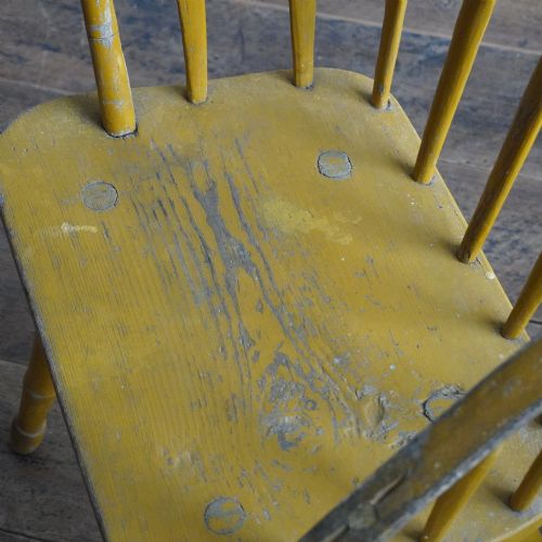 PAIR OF PAINTED WINDSOR STICK BACK CHAIRS - ADDITIONAL PHOTO 7
