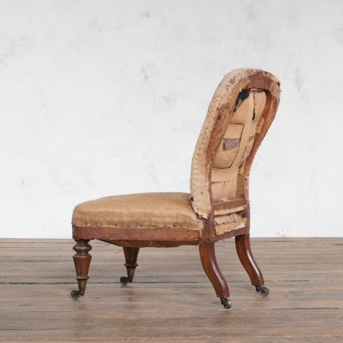 ANTIQUE BEDROOM CHAIR BY HINDLEY SONS - ADDITIONAL PHOTO 1