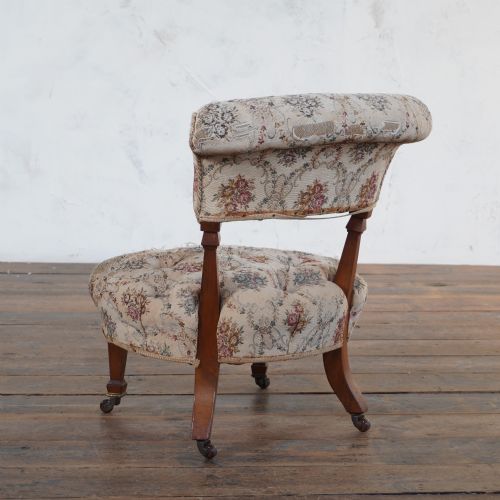 TAPESTRY BEDROOM CHAIR PROBABLY BY GILLOWS - ADDITIONAL PHOTO 2