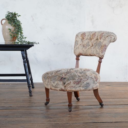TAPESTRY BEDROOM CHAIR PROBABLY BY GILLOWS - ADDITIONAL PHOTO 4