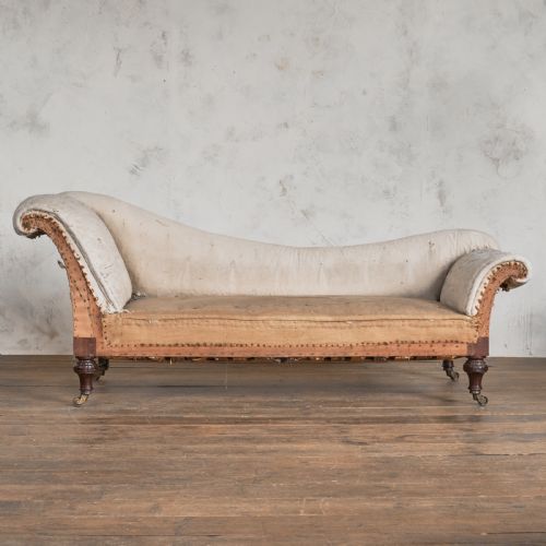 ANTIQUE CHAISE LONGUE ATT' TO HOLLAND AND SONS - ADDITIONAL PHOTO 1