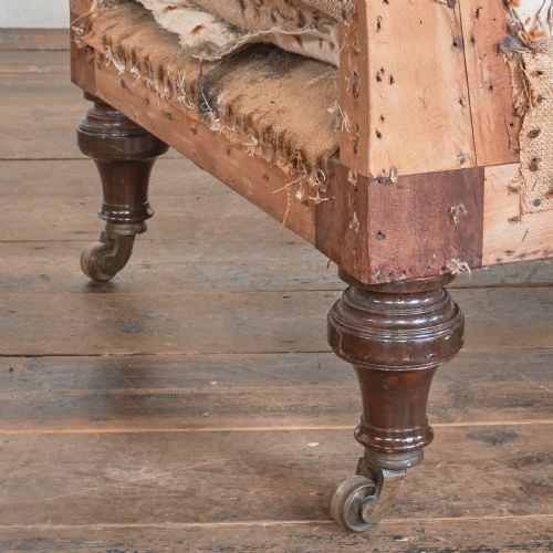 ANTIQUE CHAISE LONGUE ATT' TO HOLLAND AND SONS - ADDITIONAL PHOTO 4