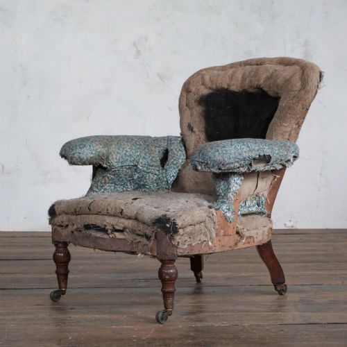 howard and sons armchair early mid 19th century - CATEGORY: ANTIQUE CHAIRS - DATED 19TH CENTURY