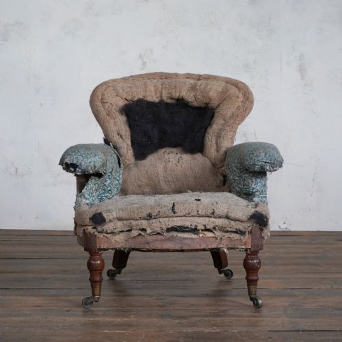 HOWARD AND SONS ARMCHAIR EARLY MID 19TH CENTURY - ADDITIONAL PHOTO 5