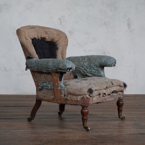 HOWARD AND SONS ARMCHAIR EARLY MID 19TH CENTURY - ADDITIONAL PHOTO 6
