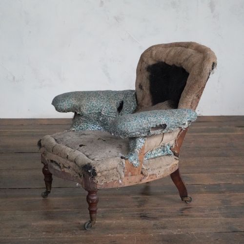 HOWARD AND SONS ARMCHAIR EARLY MID 19TH CENTURY - ADDITIONAL PHOTO 7