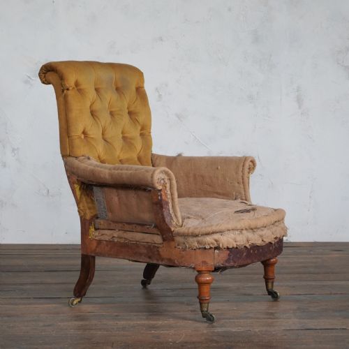 HOWARD AND SONS ARMCHAIR C1870 - ADDITIONAL PHOTO 1