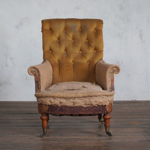 HOWARD AND SONS ARMCHAIR C1870 - ADDITIONAL PHOTO 2
