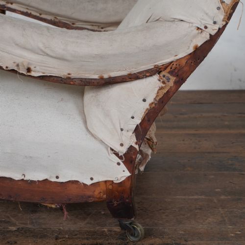 HOWARD AND SONS OPEN ARMCHAIR EARLY - ADDITIONAL PHOTO 7