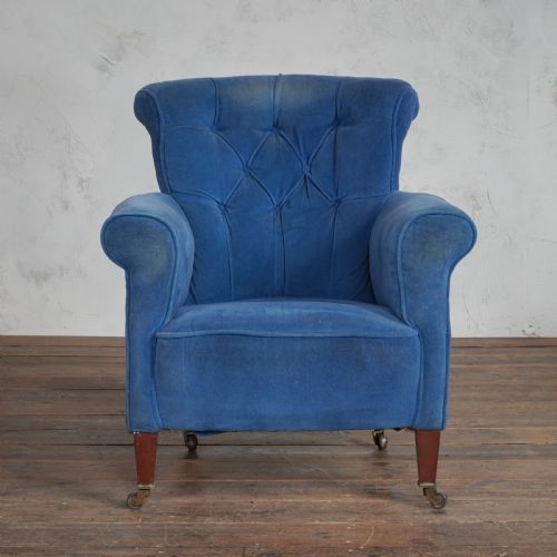 ANTIQUE WOODSTOCK STYLE ARMCHAIR BARTHOLOMEW FLETCHER OF LONDON - ADDITIONAL PHOTO 1