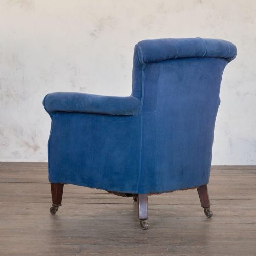 ANTIQUE WOODSTOCK STYLE ARMCHAIR BARTHOLOMEW FLETCHER OF LONDON - ADDITIONAL PHOTO 3